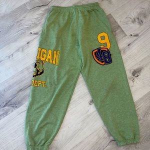 UO graphic design fleece sweats